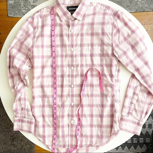 Bonobos Summer Weight Slim Fit Plaid Button down Shirt Men’s Size Small - Picture 5 of 10